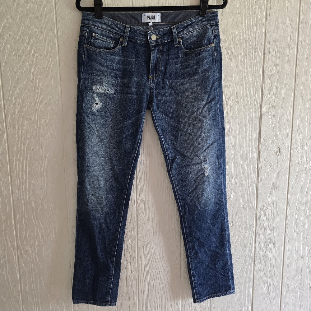 Paige Skyline Ankle Peg Jeans Sz 28